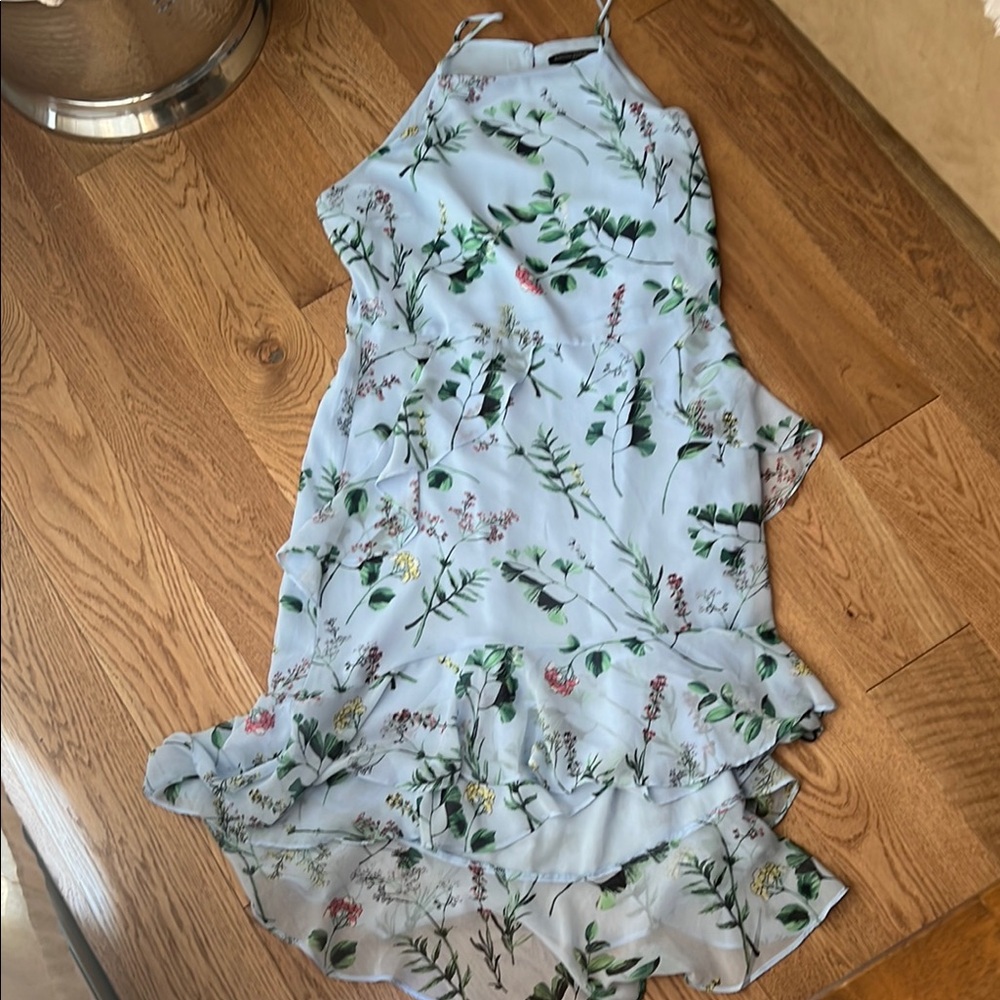 Banana Republic Green Floral Dress